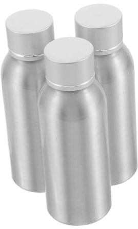 Beavorty 3stücke Aluminiumflaschen Für Hautpflege Wiederverwendbare Reiseflaschen Mit Sicheren Verschlüssen Als Leere Hautpflegebehälter Für Reisen