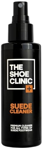 Shoe Clinic Reiniger für Wildlederschuhe | Spray zur Reinigung von Schuhen, Turnschuhen, Stiefeln | Pflege und Lösung für eine schnelle und effektive Reinigung | Flecken und Schmutzentferner | 125 ml