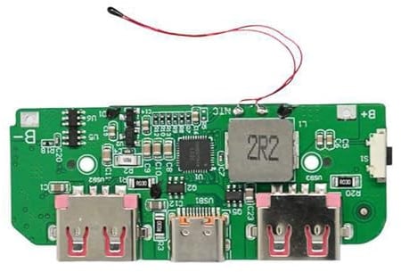 Intelligentes 22,5-W-Lademodul, QC20W-Ausgang, Farbdisplay, doppelter USB-Ausgangsanschluss, für Custom-Powerbanks, Powerbank-Modul mit Farbbildschirm