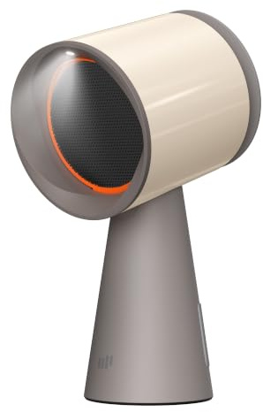 Upstreman Campana Extractora Portátil de Mesa con 3 Velocidades, Bajo Ruido, Recipiente Grande para Aceite y Filtro de Carbón de Aluminio Extraíble, Beige