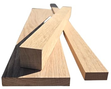 Genuine Oak Planed Wooden Batten (0.2, 20x20, Millimetres, 50.0, Centimeters)