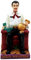 Atlantic Collectibles Jesus Malverde Statue Engel der Armen Sinaloa Religiöse Figur Mexiko Dekor 15,9 cm hoch