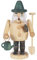 OBC Räuchermännchen Gärtner Natur-grün, 18 cm, Dekofigur handbemalt im Kunsthandwerks-Stil/Räuchermann/Räucherfigur aus Holz