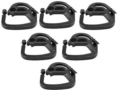 Gewächshaus Schattierungssystem - 100pcs Haken mit Clips für Schatten Netze, Befestigung im Garten, UV-Abwehr, Baum- und Pflanzen Schutz