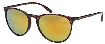 GIN TONIC Sonnenbrille Sunglases braun gold verspiegelt gemusterter Rahmen Leo Optik