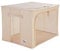 Periea ‘Beau’ Folding Collapsible Stackable Fabric Home Storage Boxes with Steel Frames (Tan, Large)
