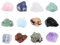 JOVIVI 12x Rohsteine Mischung mit Box Formlose Edelsteine Naturstein Sammlung Feng Shui Chakra Heilsteine Tischdeko Dekoration