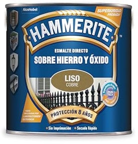 Hammerite Esmalte Liso Brillante, Cobre, 2.5 l (Paquete de 1)