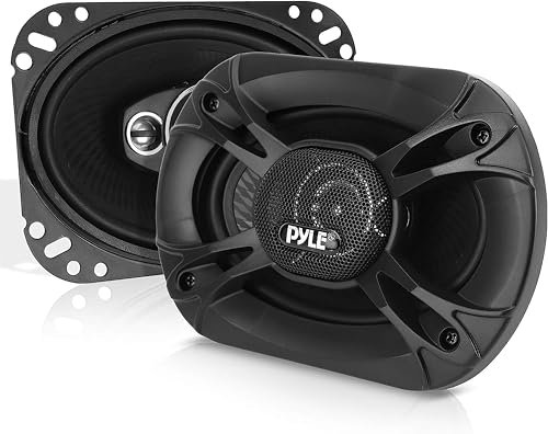 Pyle Par de Altavoces Estereo, 3 vias, 300W 5x7”, Triaxial, Audio Profesional, Coche, Auto, Compatible con Montaje en Puerta/Panel Lateral del vehiculo