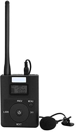 Transmisor FM, Adaptador de Audio portátil, Transmisor FM inalámbrico de Baja Potencia de 3,5 mm, Adaptador de transmisión de Radio estéreo, Mini Transmisor inalámbrico