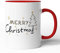 tassenprinter Weihnachten - 300 ml Keramik-Tasse - Weihnachtstassen Weihnachtsbecher Weihnachtsdeko - Lustig Witzig Fun Tasse Becher Kaffeetasse Kaffeebecher Weihnachts-Geschenk (Merry-05, rot)