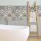 RE-COVERTILES - Adesivi per Piastrelle Bagno e Cucina 10 Pz 20x20 cm - PS00025 Decorazione murale in PVC impermeabile mattonelle mosaico stile cementine Azulejos