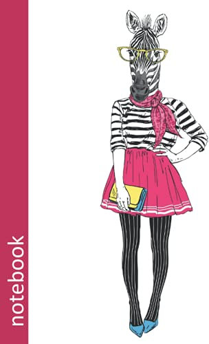 notebook: A unique and fun lined notebook with a hip modern zebra cover.