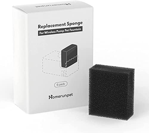 Homerunpet Wasserpumpenfilter, 6 STK. Wasserpumpenfilter für Trinkbrunnen für Katzen und Hunde