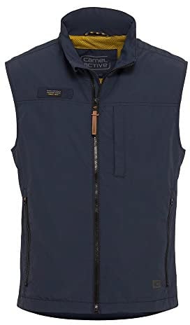 camel active Herren Leichte Weste aus recyceltem Polyester Dunkelblau, menswear-50