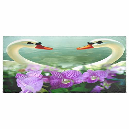 YOUJUNER Damen Langer Schal Schwan Love Schal Wrap Schals Winter Weich Warm Halstuch Schal Wraps für Frauen Damen, multi
