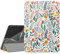 MoKo Case Fits All-New Kindle Fire HD 8 & 8 Plus Tablet (12th Generation-2024/2022 Release) 8, Soft TPU Frosted Colored Back Cover Multi-Angle Slim Smart Shell, Auto Wake/Sleep, Flowers