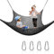 Kletternetz, Spielplatz, Sicherheitsnetz, für Kinder, Hinterhof, Baumhaus, Dschungel, Fitnessstudio, doppellagig, Kletterseil, Netz, Schwarz (9,5 x 2,5 m)