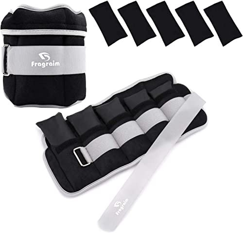 Poids Cheville Ajustables, Poids Poignet, Leste Cheville 1-2 KG par Paire avec Poids Amovible Pour le Jogging, la Gymnastique, L'aérobic, la Thérapie Physique