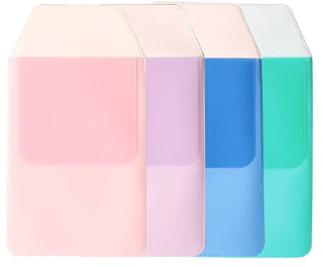 XPEX 4er-Pack Hemdtaschen-Schutz, Stifthalter, Federmäppchen-Einsatz, auslaufsicher, Federmäppchen-Schutz für Schule, Krankenhaus, Büro