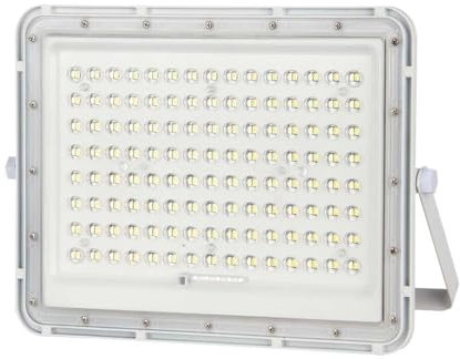 VT-180 W Projecteur LED Floodlight 20 W IP65 couleur blanche avec panneau solaire et télécommande 4000 K