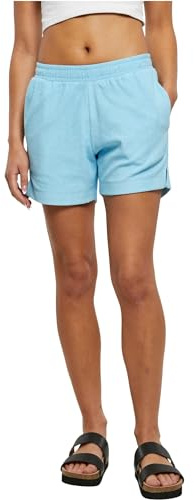 Urban Classics Damen Shorts Ladies Towel Shorts balticblue 5XL