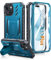 FNTCASE for iPhone 15 Plus Case: Phone Case with Built-in Screen Protector Full Body Heavy Duty Protective Cover with Kickstand for iPhone 15 Plus Case Shockproof 6.7 inch-Blue