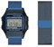 Armband Kompatibel für Casio F-91W|F-91WG Armband Metall Mesh Gewebte Edelstahl Solo Loop Ersatzarmband mit Casio F-91W|F-91WG Uhrenarmband Armbänder für Casio F-91W|F-91WG (3,F-91WG)