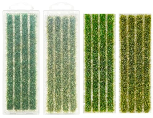 Woohome 2 Color Campo de Arroz Estático Modelo Arbustos en Miniatura Grass Tufts Juego de Mesa de Arena Mechones de Hierba Wasteland Tuft Modelo de Mechones de Dorado