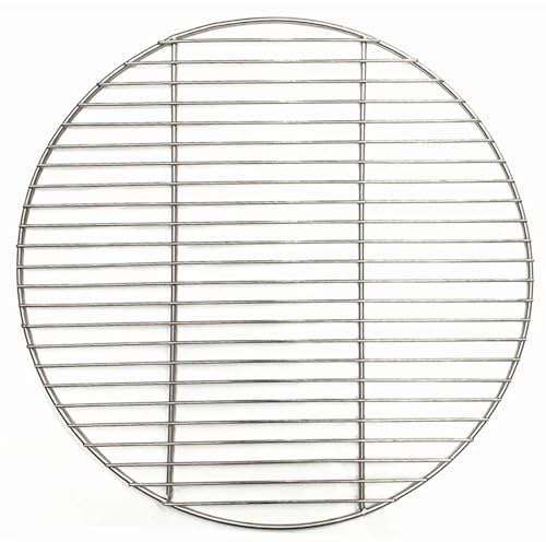 Grille De Barbecue 304 acier inoxydable rond barbecue gril maille maison rôti filets Bacon gril outil fer filets barbecue accessoires barbecue tapis grille Accessoire Barbecue ( Color : 50cm Diameter