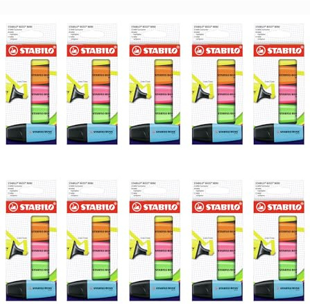 STABILO - Textmarker - BOSS MINI | 10x 5er Pack