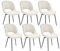 Sepnine EsszimmerstüHle 6er Set, StüHle Esszimmer,Armlehnstuhl,Gepolsterter KüChen-Esszimmerstuhl,Esszimmerstuhl Mit Schwarzen Metallbeinen,Geeignet FüR Esszimmer, Frisiertisch