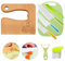 Kindermesser 8-teiliges Kinder-Küchenmesser-Set zum Schneiden und Kochen von Obst oder Gemüse für Kleinkinder, inklusive Holzmesser Schneidebrett Schäler(Moto Bear)