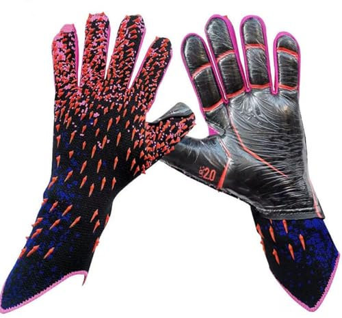 Felenny Guantes de fútbol – Guantes de portero de fútbol para adultos y jóvenes, talla 8, transpirables, agarre fuerte, protección de muñeca