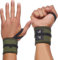 WARM BODY COLD MIND Premium Wrist Wraps für Gewichtheben, Handgelenkstütze für Fitness, Weightlifting Straps, Powerlifting, Handgelenkbandage für Krafttraining Crossfit, Bodybuilding (Grün)