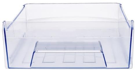 ensipart Gefrierschublade für Kühl-Gefrier-Kombination kompatibel mit Amica 102373 mittlerer Gefriergutkasten transparente Schublade für Gefrierschrank