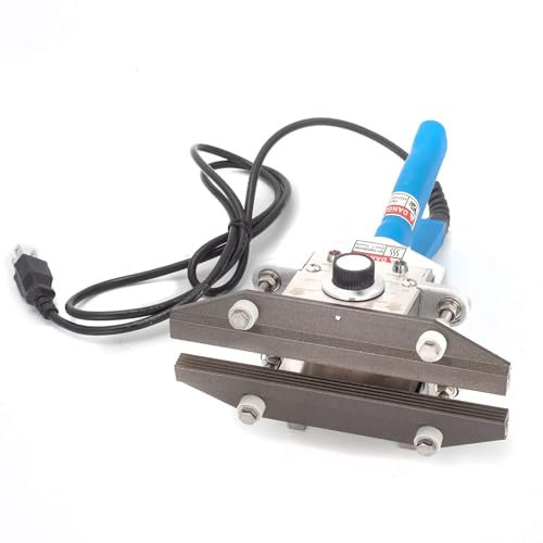 SUSEMSE FKR-200 Portable HandHeld Heat Sealer, 550W, Black, Manual, Stainless Steel, Vacuum Sealer, Hand Sealer