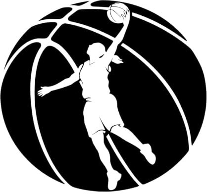 Basketball-Wandaufkleber, wasserdicht, Vinyl, Wandaufkleber für Schlafzimmer, Wohnzimmer, Heimdekoration, Zubehör, Aufkleber, klein – 30x32cm