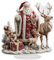 Generisch Acryl-Weihnachtsfiguren, Weihnachtsmann-Skulptur - Elchstatue Weihnachtsfiguren,Acryl-Weihnachtsmann-Rentier-Skulptur, Heimdekoration, Tischschilder, Weihnachtsdekoration
