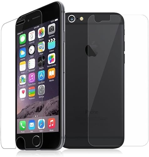 NOVAGO Compatible avec iPhone 7 Plus,iPhone 8 Plus (5,5) - 2 Films protection en verre trempé résistant (1 avant + 1 arrière)
