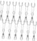 Cabilock 12pcs Heavy Duty Tail Clothing Clamp Laundry Hooks Clips Waterproof Sock Clips Versatile Sock Clamp for Kitchen Bathroom