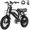 E-RIDES Bicicletta Elettrica per Ragazzi 16 3.0 Fat Tire, Batteria Rimovibile 36V 13Ah, Bicicletta Elettrica con 3 Modalità di Guida, Display LCD Intelligente, Freni a Disco Doppio, Autonomia 30-60km