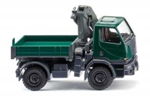 Wiking 036903 Unimog U 20 mit Ladekran - moosgrün Spur H0 1:87, Kein Spielzeug!!