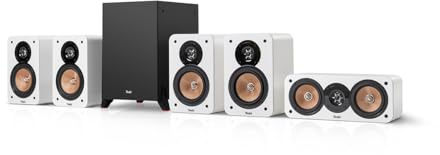 Teufel Ultima 20 5.1 Surround Sound System, Front- oder Downfire-Subwoofer | (optional kabellos ansteuerbar), Bassreflex, HiFi Heimkino Soundsystem - Weiß