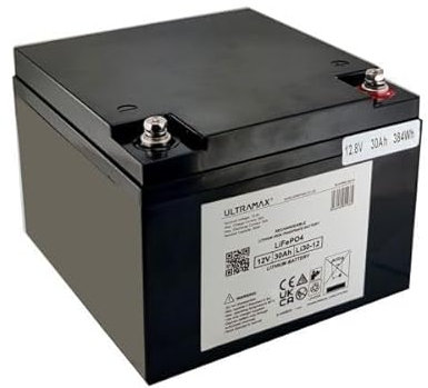 Ultramax LI30-12, 12v 30Ah LiFePO4 Lithium Battery
