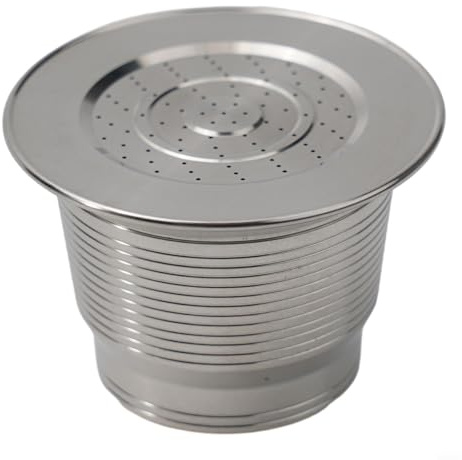 Yuanpgky Capsules de café réutilisables en acier inoxydable pour dosettes Nespresso, 304 filtres métalliques rechargeables (type normal)