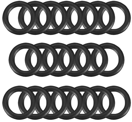 Mandouer Nitrile Rubber O-Rings, 17mm OD x 13mm ID x 2mm CS, Pack of 20 | Metric NBR o-ring, oil and heat resistant with good elasticity for a tight seal, for tap, plumbing, pump and automotive use