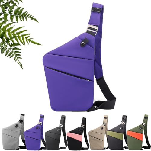 2026 Nuovo Unisex Borsa Antifurto Intelligente Donna, Piatta E Invisibile Sotto La Giacca, Borsa Multifunzionale Alla Moda, Per Viaggi E Quotidiano