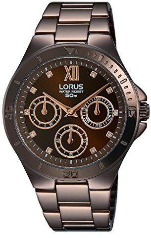 Lorus Watches Damen-Armbanduhr Fashion Analog Quarz Edelstahl beschichtet RP665CX9