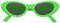 Cat Eye Brille Sandy mit Punkten – Stylische Rockabilly-Brille im 50er und 60er Jahre Look, perfekt für Kostüme und Partys! - Hellgrün